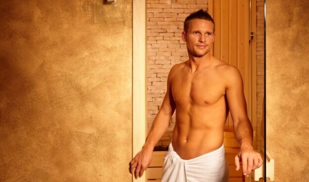 Men at home shower before penis enlargement