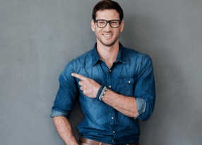 Satisfied man who enlarged his penis using special gel