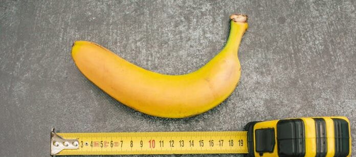 penis size on a banana example